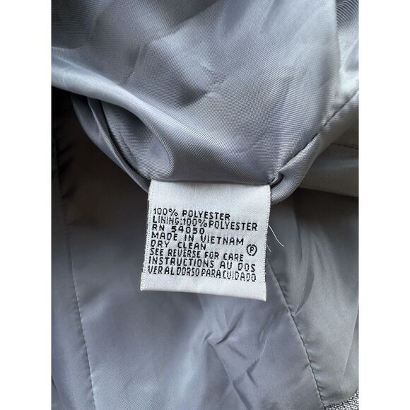 Vintage Le Suit‎ Blazer Womens 6 Gray Flecked Lined Suit Jacket - Picture 8 of 11